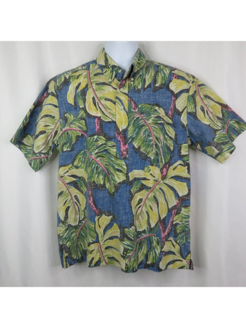 Vintage Reyn Spooner Hawaiian Aloha Shirt Mens L ? Placket Reverse Print Cotton - Picture 3 of 10